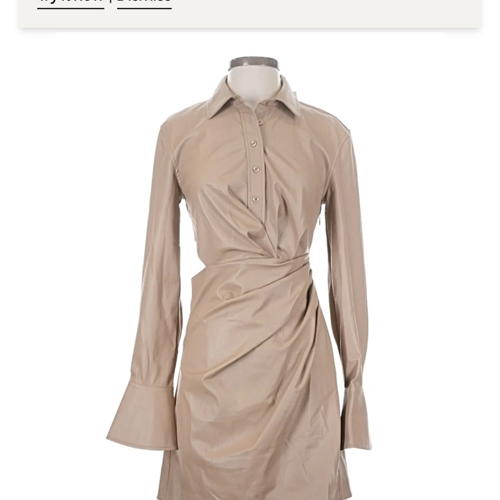 Jonathan Simkhai Tan Long Sleeve Dress